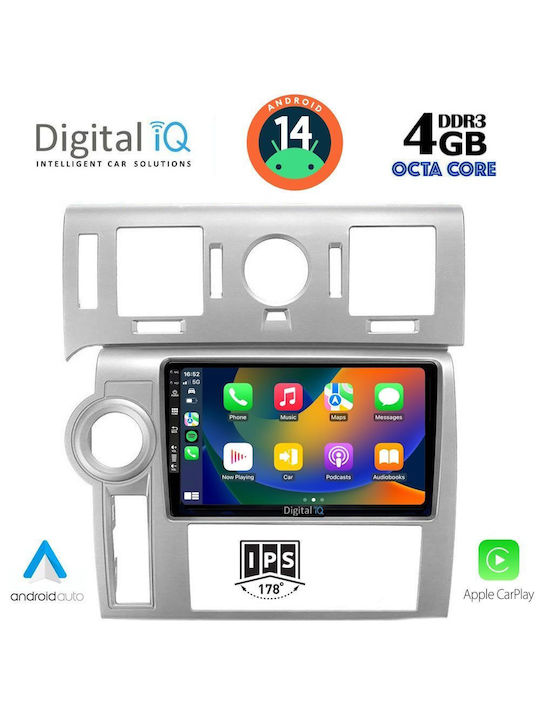 Digital IQ Car-Audiosystem Hummer H2 2008-2009 (Bluetooth/USB/AUX/WiFi/GPS/Apple-Carplay/Android-Auto) mit Touchscreen 9"