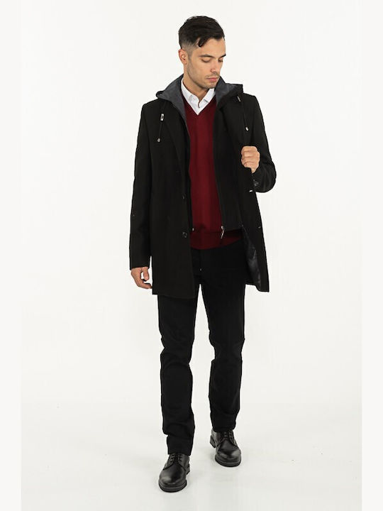 Men's Half Coat Black