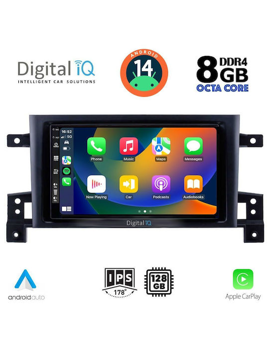 Digital IQ Car Audio System for Suzuki Grand Vitara 2005-2015 (Bluetooth/USB/AUX/WiFi/GPS/Apple-Carplay/Android-Auto) with Touch Screen 9"