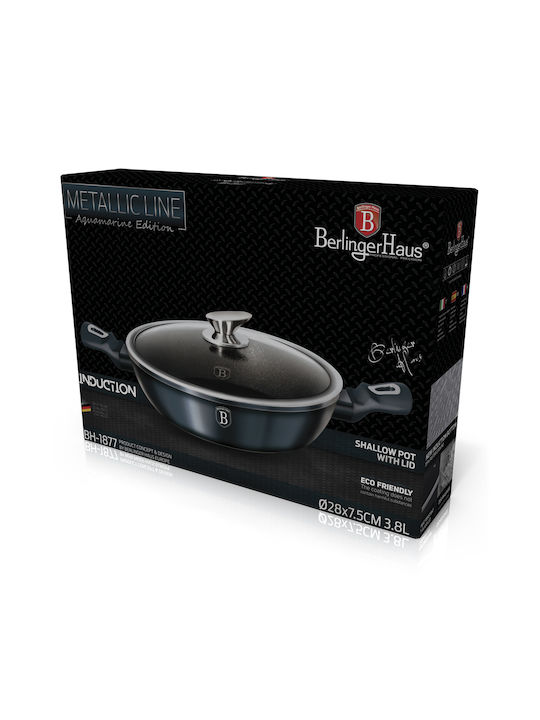 Berlinger Haus Metallic Line Shallow Pot made of Aluminum 3.8lt / 28cm