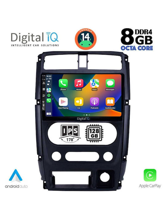 Digital IQ Car Audio System for Suzuki Jimny 2007-2017 (Bluetooth/USB/AUX/WiFi/GPS/Apple-Carplay/Android-Auto) with Touch Screen 9"