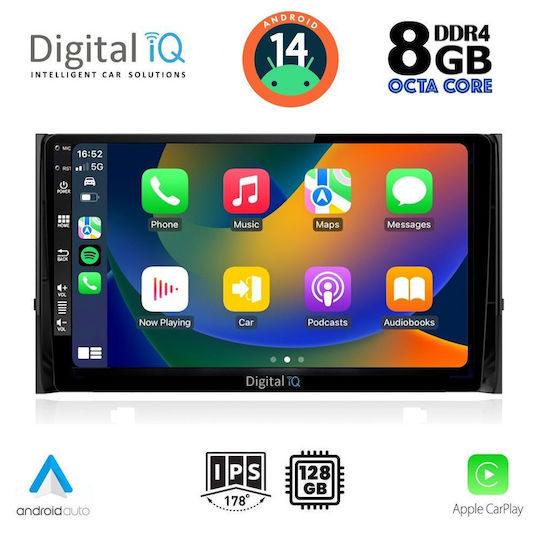 Digital IQ Ηχοσύστημα Αυτοκινήτου για Skoda Karoq 2016> (Bluetooth/USB/AUX/WiFi/GPS/Apple-Carplay/Android-Auto) με Οθόνη Αφής 10"