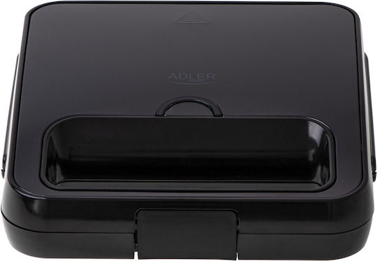 Adler Τοστιέρα για 2 Τοστ 750W Μαύρη