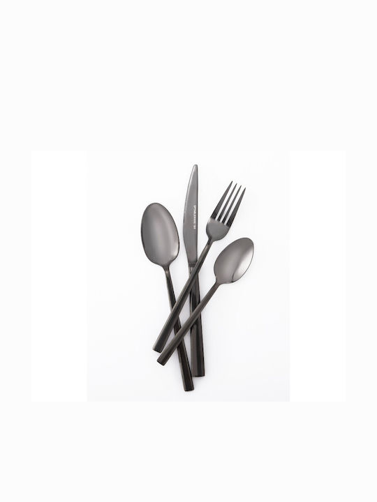 SP Tableware Cutlery Set Stainless Black 24pcs