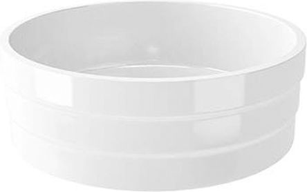 Sanindusa Ring Deasupra Blatului Chiuvetă Porțelan 45x45cm Alb