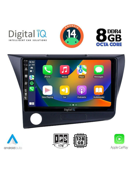 Digital IQ Ηχοσύστημα Αυτοκινήτου για Honda CR-Z 2010-2016 (Bluetooth/USB/AUX/WiFi/GPS/Apple-Carplay/Android-Auto) με Οθόνη Αφής 9"