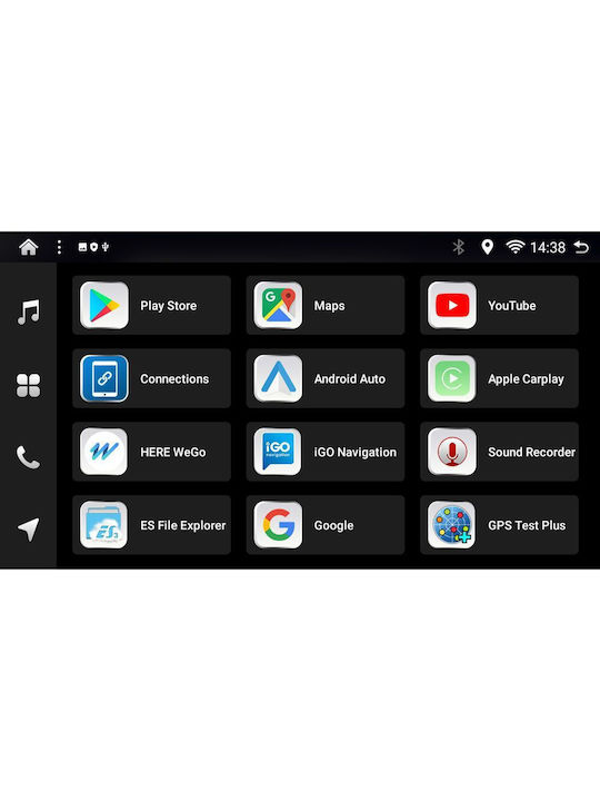 Digital IQ Auto-Audiosystem für Audi E-Commerce-Website 2007-2015 (Bluetooth/USB/AUX/WiFi/GPS/Apple-Carplay/Android-Auto) mit Touchscreen 9"