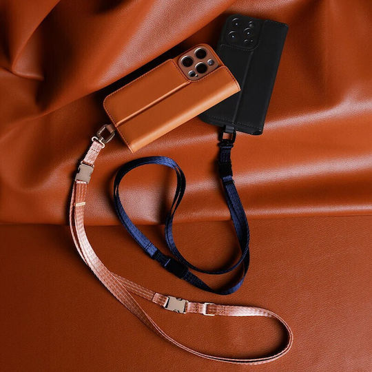 Moshi Overture Magsafe 3-in-1 Leather Case Flip Iphone 16 Pro Caramel Brown