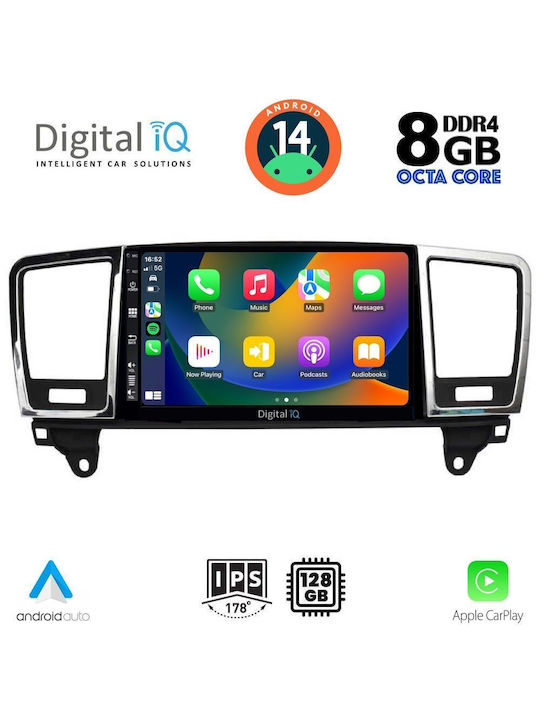 Digital IQ Car Audio System for Mercedes-Benz ML / GL Class 2011-2019 (Bluetooth/USB/AUX/WiFi/GPS/Apple-Carplay/Android-Auto) with Touch Screen 9"