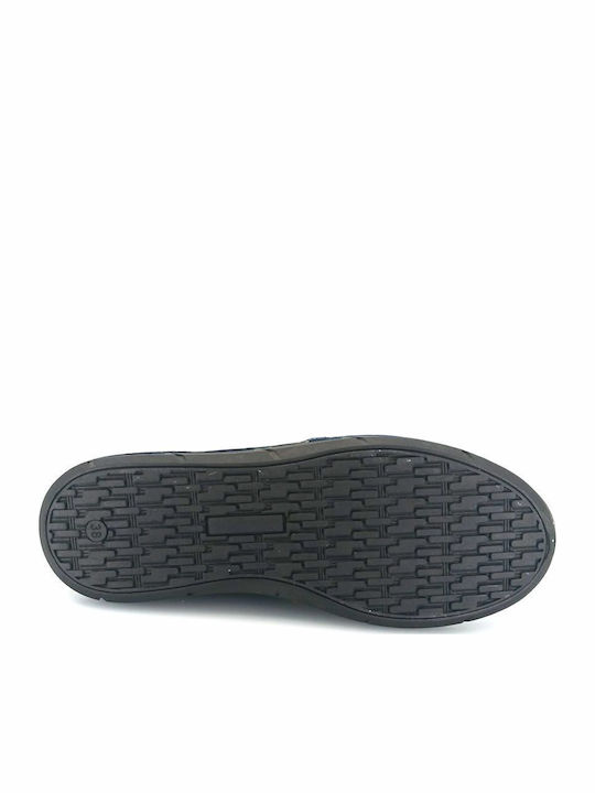 Γυναικεία Slip-On Δερμάτινα Μπλε
