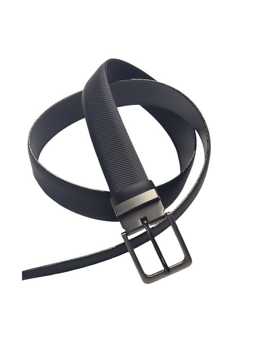 Venturi Men's Leather Belt Black