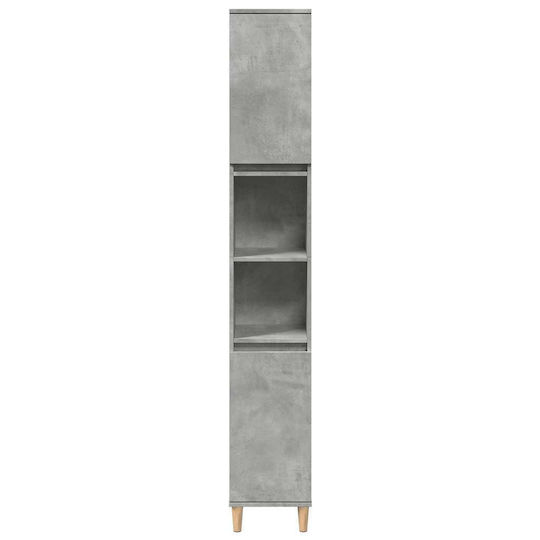 vidaXL Set de Mobilier Blat cu Lavoar L65xW60xH33cm Beton gri