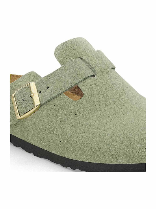 Boston Soft Footbed Зимни мъжки чехли Зелени