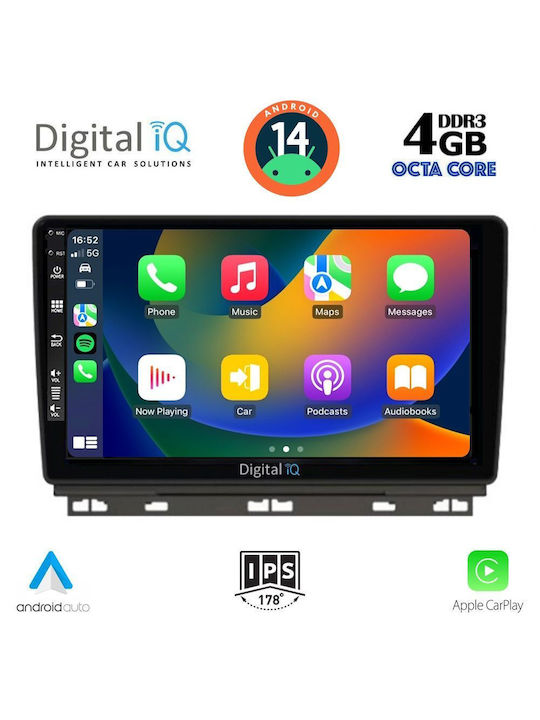 Digital IQ Car Audio System for Renault Clio 2019> (Bluetooth/USB/AUX/WiFi/GPS/Apple-Carplay/Android-Auto) with Touch Screen 9"