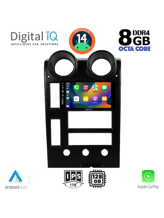 Digital IQ Car Audio System Hummer H2 2001-2007 (Bluetooth/USB/AUX/WiFi/GPS/Apple-Carplay/Android-Auto) with Touch Screen 9"