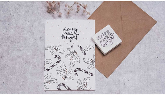 Colop Arts & Crafts May & Berry Stempel Merry Bright Weiß 45x45mm