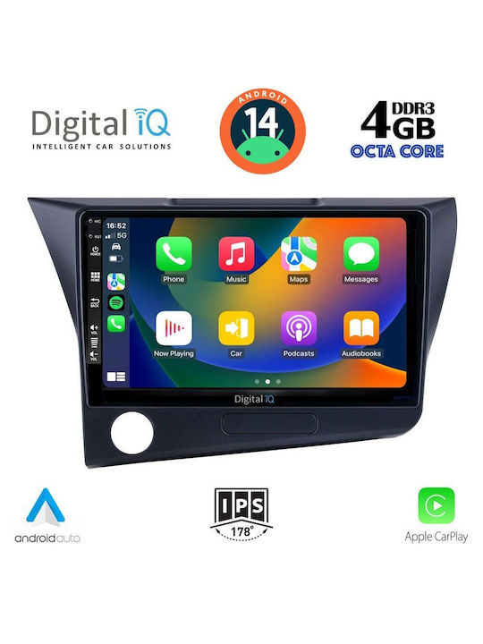 Digital IQ Sistem Audio Auto pentru Honda CR-Z 2010-2016 (Bluetooth/USB/AUX/WiFi/GPS/Apple-Carplay/Android-Auto) cu Ecran Tactil 9"