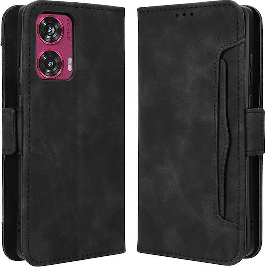 Book Δερματίνης Μαύρο (Motorola Edge 50 Fusion 5G)