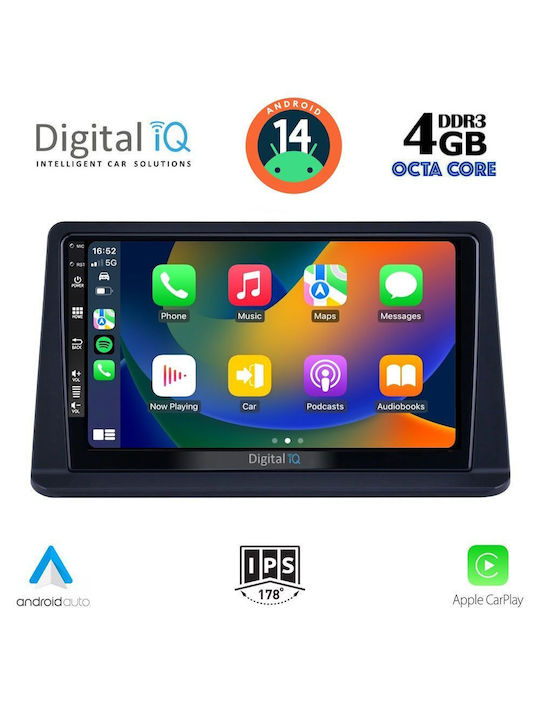 Digital IQ Car Audio System for Mitsubishi Pajero 1999-2006 (Bluetooth/USB/AUX/WiFi/GPS/Apple-Carplay/Android-Auto) with Touch Screen 9"