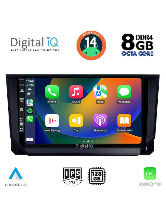 Digital IQ Car Audio System for Mazda CX-9 2006-2015 (Bluetooth/USB/AUX/WiFi/GPS/Apple-Carplay/Android-Auto) with Touch Screen 10"