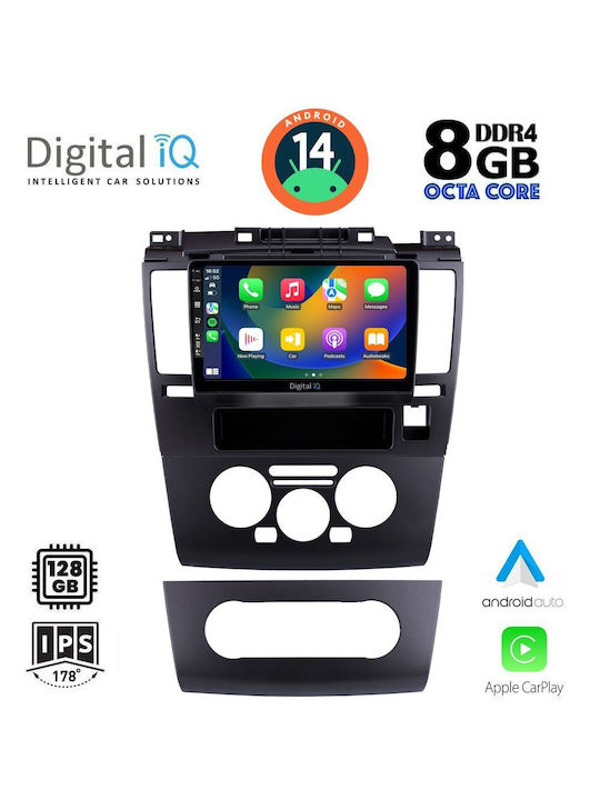 Digital IQ Sistem Audio Auto pentru Nissan Tiida 2004> (Bluetooth/USB/AUX/WiFi/GPS/Apple-Carplay/Android-Auto) cu Ecran Tactil 9"