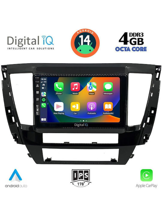 Digital IQ Car Audio System for Mitsubishi Pajero 2020> (Bluetooth/USB/AUX/WiFi/GPS/Apple-Carplay/Android-Auto) with Touch Screen 9"