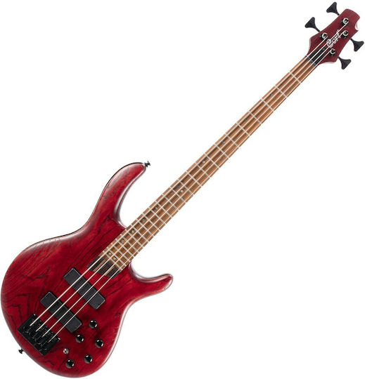 Cort 4-String Electric Bass B4 Element Open Pore Burgundy Red