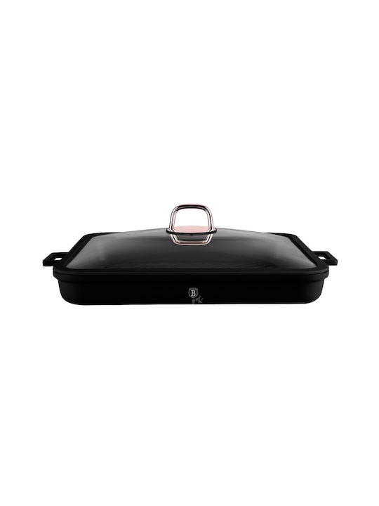 Berlinger Haus Black Rose Collection Grill from Aluminum with Lid with Non-Stick Coating 34cm