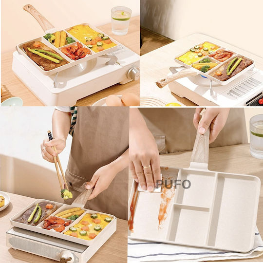 Grill aus Aluminium mit Antihaftbeschichtung 18cm