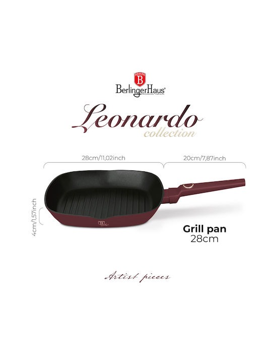 Berlinger Haus Grill made of Aluminum with Non-Stick Coating 28cm