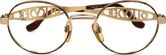 Oliver Peoples Γυναικείος Μεταλλικός Σκελετός Γυαλιών Καφέ OV1829 1106
