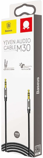 Baseus Καλώδιο Ήχου 3.5mm male - 3.5mm male Μαύρο 1.5m A10329800117-Z1