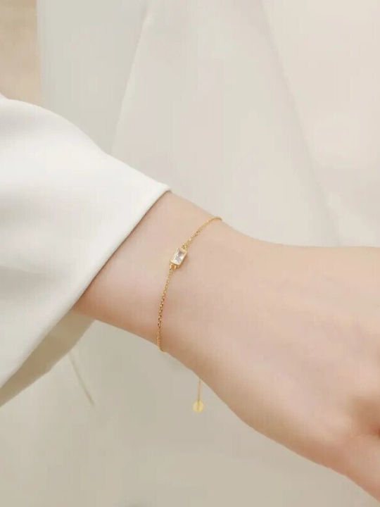 Jooliete Bracelet made of Silver Gold Plated with Zircon