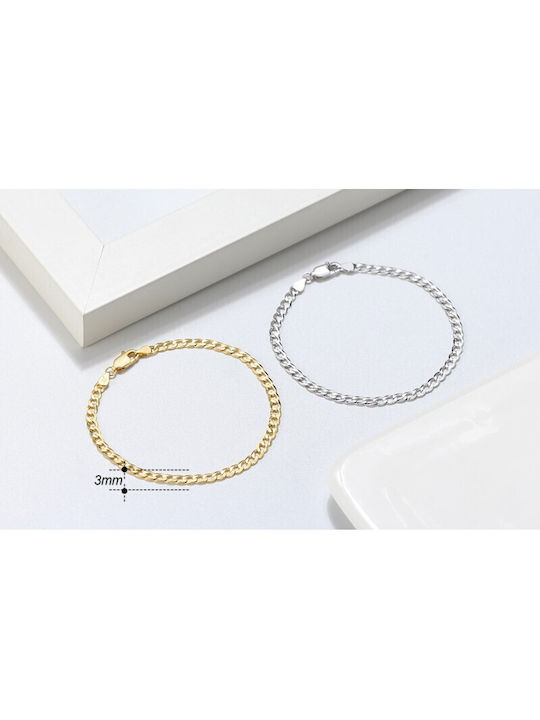 Jooliete Women's Silver Chain Bracelet 19cm