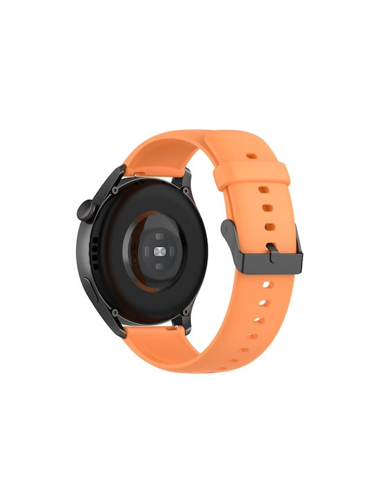 Huawei Watch 4 Watch 4 Pro Μονόχρωμο Λουράκι Ρολογιού Σιλικόνη Ανοξείδωτο Ατσάλι Μαύρη Πόρπη Πορτοκαλί Huawei Watch 4 Watch 4 Pro Μονόχρωμο Λουράκι Ρολογιού Σιλικόνη Ανοξείδωτο Ατσάλι Μαύρη Πόρπη Πορτοκαλί