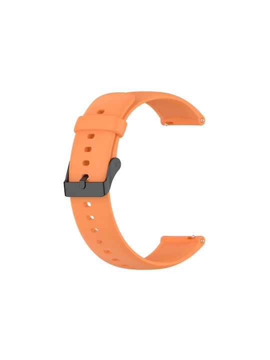 Huawei Watch 4 Watch 4 Pro Monochrome Silicone Watch Strap Stainless Steel Black Buckle Orange