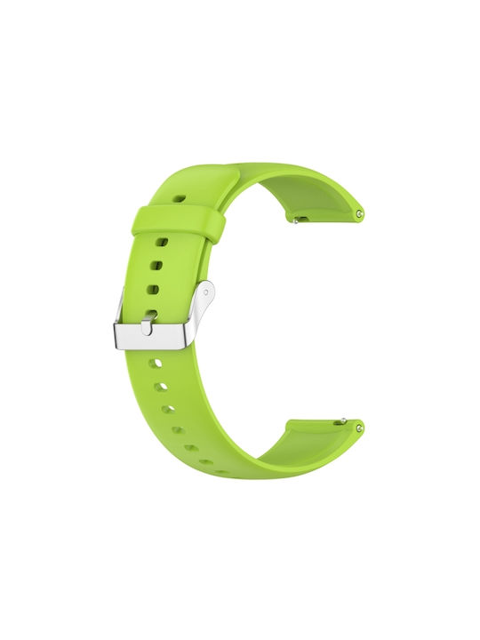 Huawei Watch 4 Watch 4 Pro Silver Buckle Silicone Stainless Steel Solid Color Watch Strap Lime Green