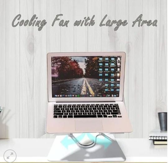 Pad de răcire pentru Laptop până la 15.6" Alb