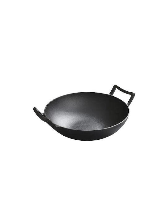 Perfect Home Wok aus Gusseisen mit Deckel