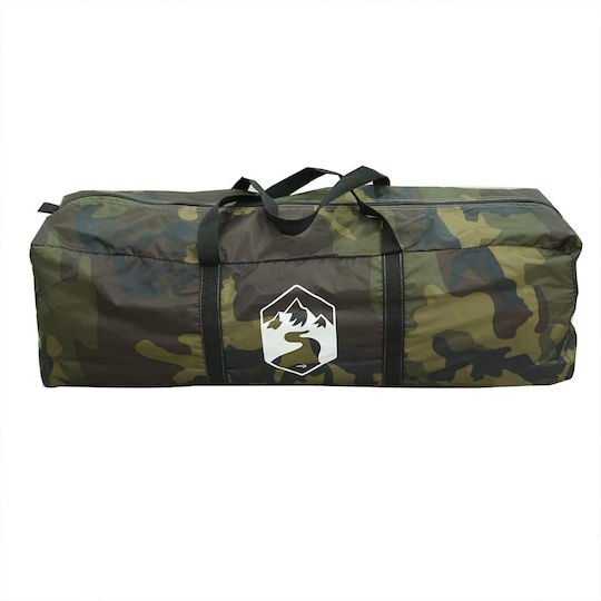 vidaXL Camping Tent Green for 6 People 375x225x176cm