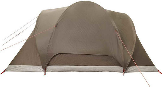 vidaXL Σκηνή Camping Καφέ για 6 Άτομα 375x225x176εκ.