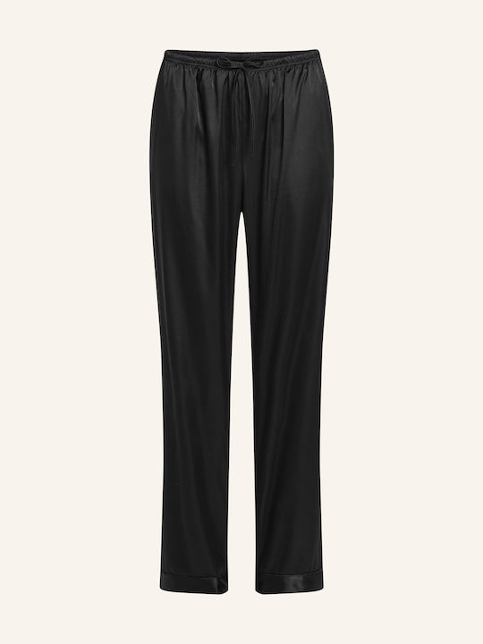 Hunkemöller Winter Satin Women's Pyjama Pants Caviar