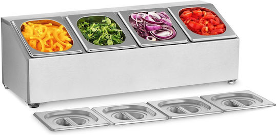 Display Stand Food Containers 4 X Gn1/6 + 4 X Containers