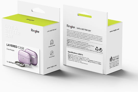 Ringke Layered Θήκη σε Διάφανο χρώμα για Apple AirPods Pro 2