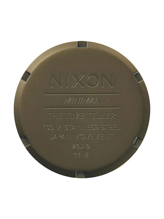 Nixon Time Teller Men's Watch 37mm Battery with Grey Metal Bracelet