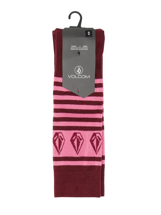 Volcom Striker Damen Socken Burgundisch 1Pack