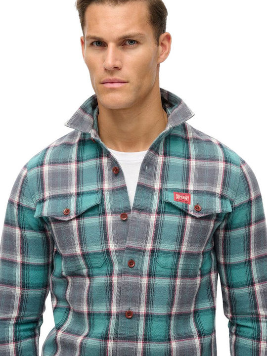 Superdry Cotton Shirt Blue