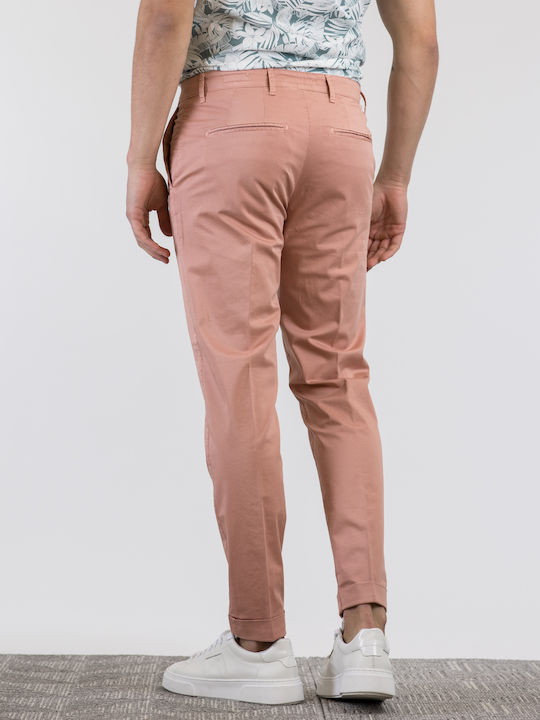 Pantaloni Chino cu Croială Skinny Roz