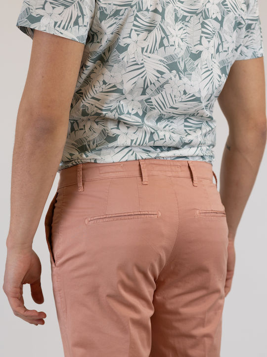 Pantaloni Chino cu Croială Skinny Roz
