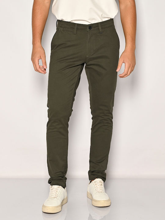 Παντελόνι Chino Ελαστικό σε Slim Εφαρμογή Dark Oil